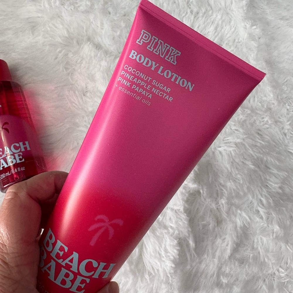 VS PINK BEACH BABE BODY LOTION/MIST NWT - Picture 3 of 9